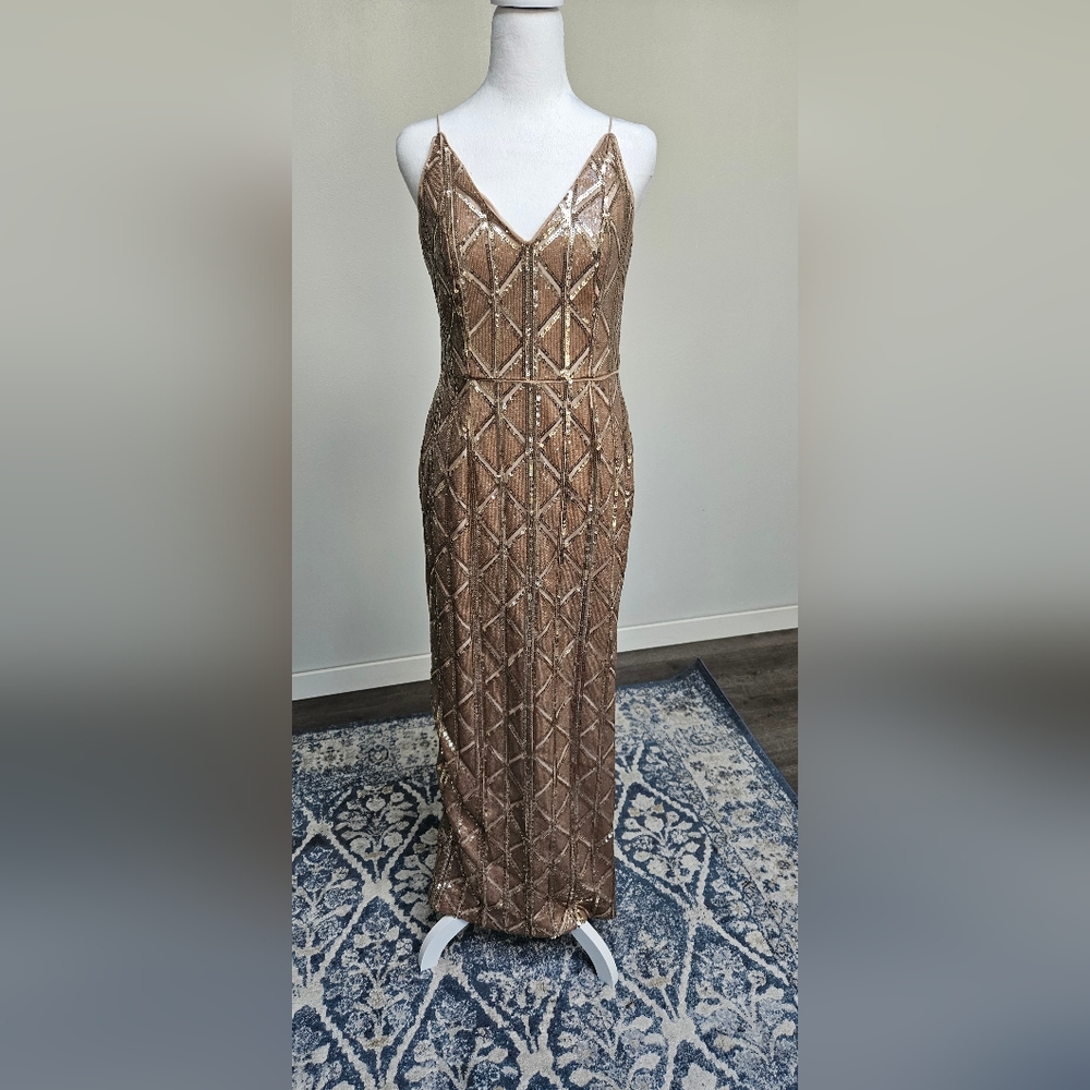 Long maxi beaded dress